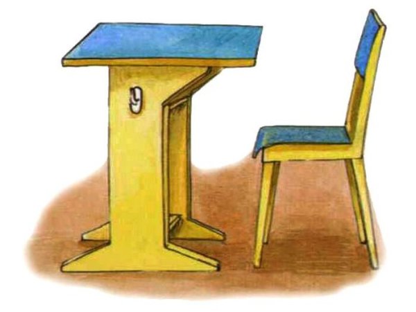 Парта на прозрачном фоне