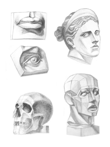 Гипсовая голова Гаттамелата