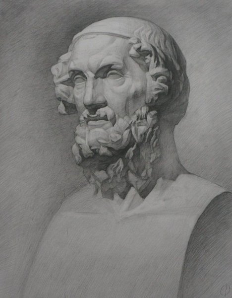 Гипсовая голова Гаттамелата Академический