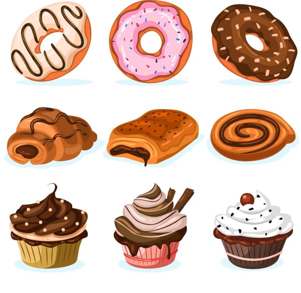 Нарисовать сладости