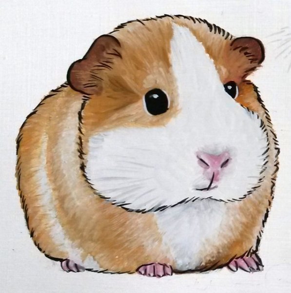 Хомяк рисунок для детей