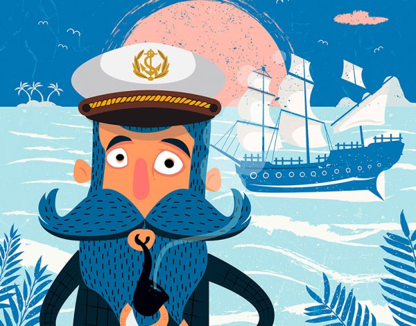 Моряк рисунок для детей