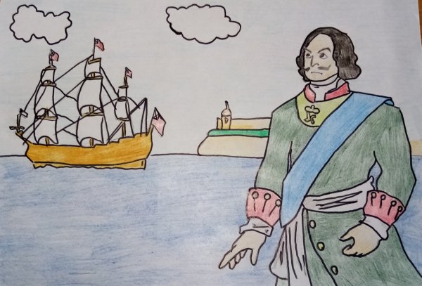 Петр 1 иллюстрации