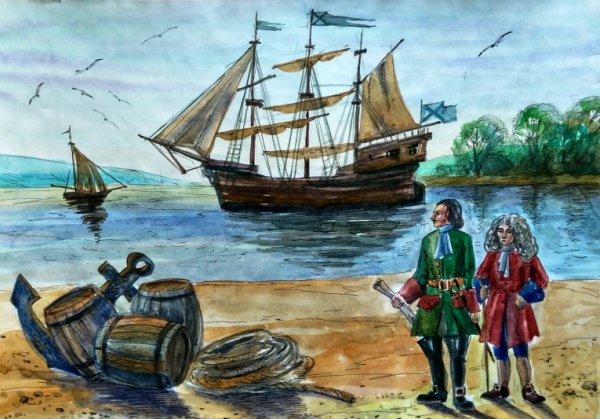 Корабли Петра первого для детей