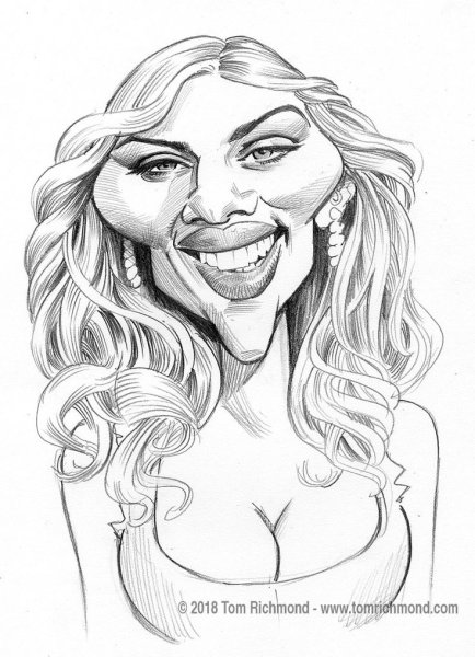 Шарж карандашом