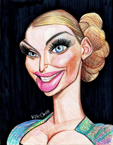 Брэд Питт карикатура