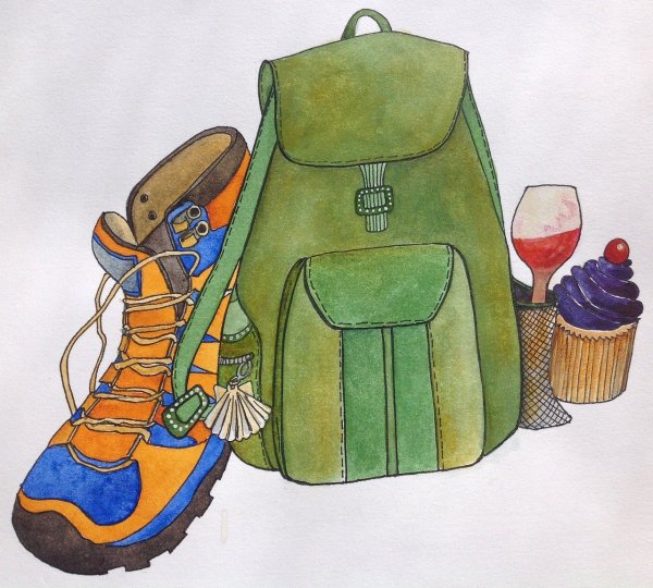 Туристический слет рисунки