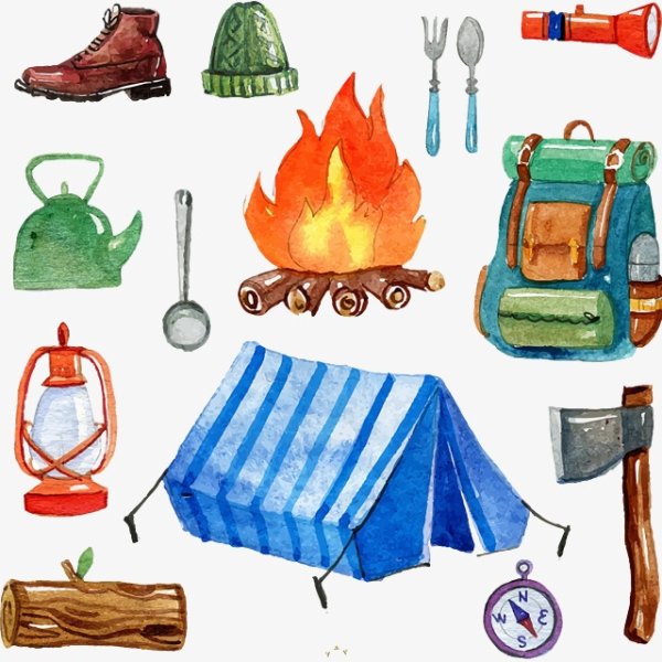 Поход мультяшный