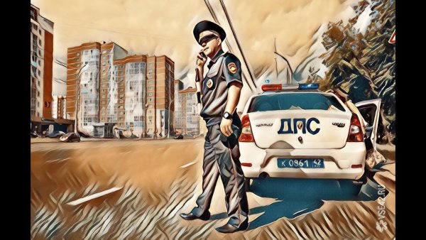 Милиционер с жезлом вектор