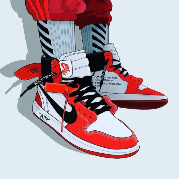 Nike Air Jordan 1 арт