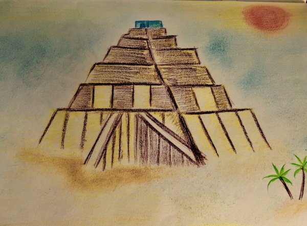 Зиккурат Месопотамия рисунок