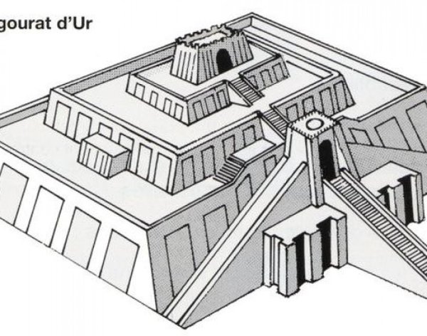 Зиккурат в Уре Месопотамия