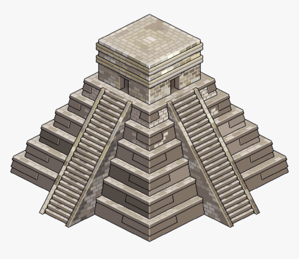 Зиккурат в Уре в карандаше