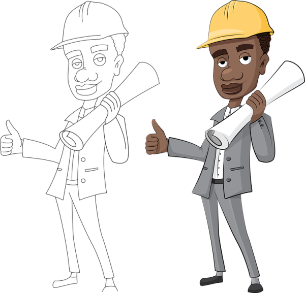Инженер мультяшный