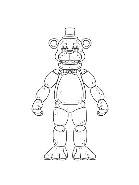 Раскраски АНИМАТРОНИКИ Олд Фредди