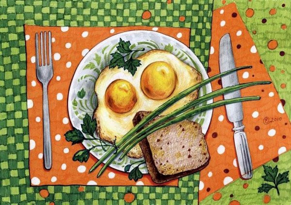 Вкусное блюдо рисунок