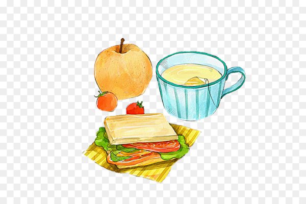 Завтрак рисунок для детей