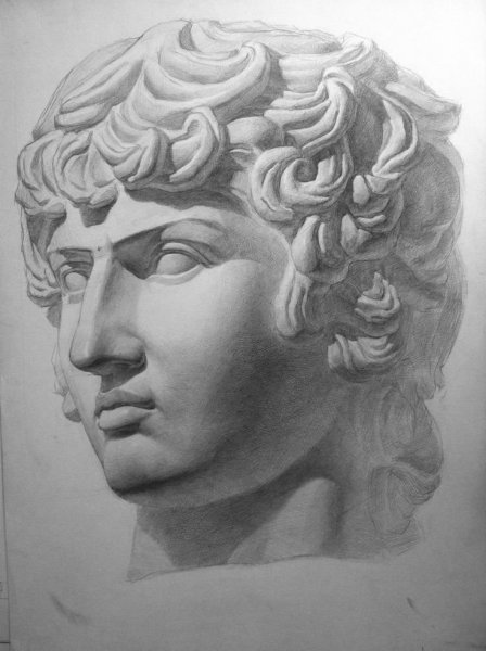 Микеланджело Давид набросок
