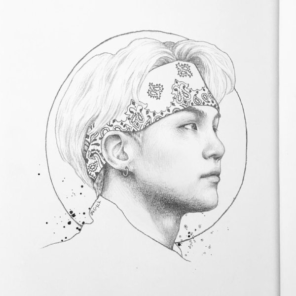 Никки скетч БТС