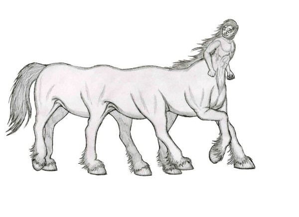 Кентавр карандашом