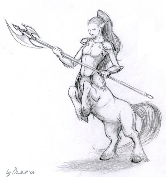 Кентавр эскиз