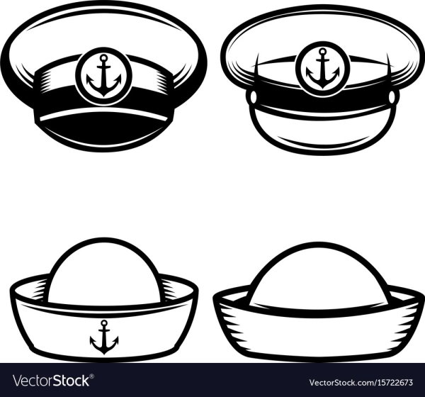 Фуражка капитана рисованная