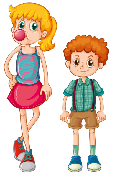 Изображение мальчика и девочки