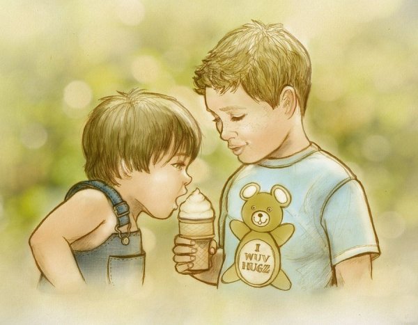 Дин и Сэм маленькие арт