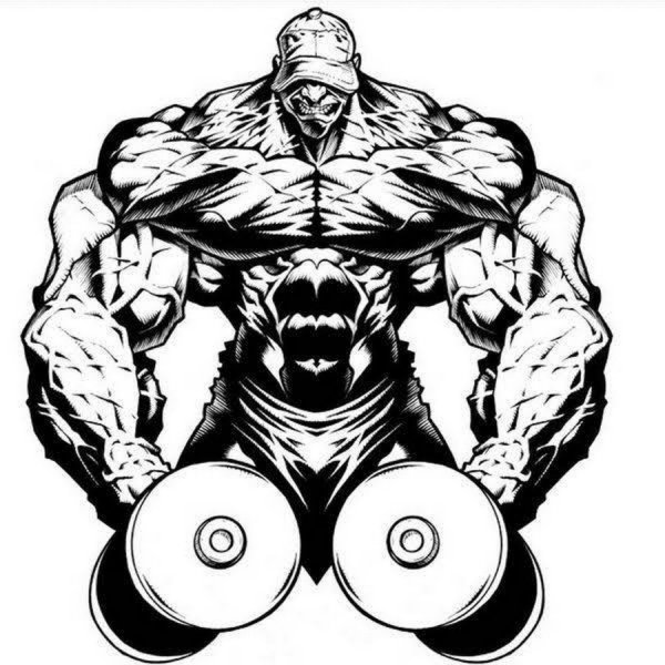 Нарисованный бодибилдинг