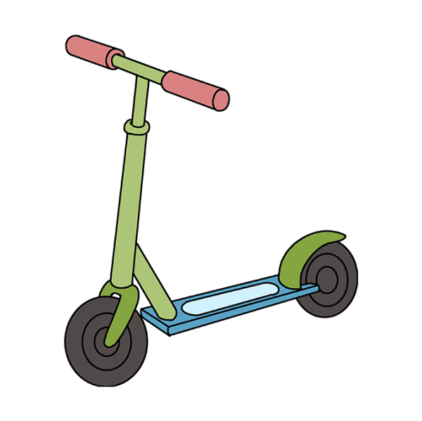 Самокат мультяшный