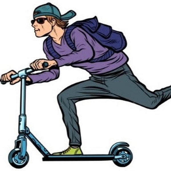 Человечек на самокате