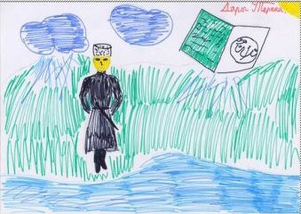 Пейзаж цветными карандашами для начинающих