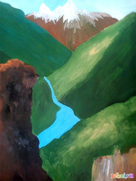 Детские рисунки реки