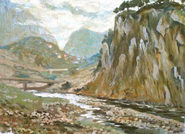 Дары Терека Лермонтов рисунок