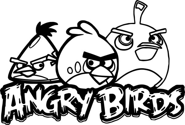 Angry Birds 2 раскраска