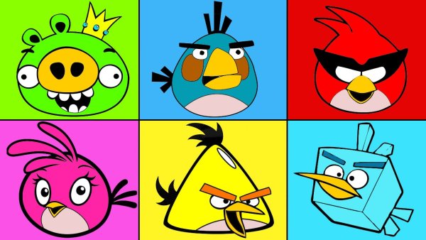 Птички Энгри бердз раскраска