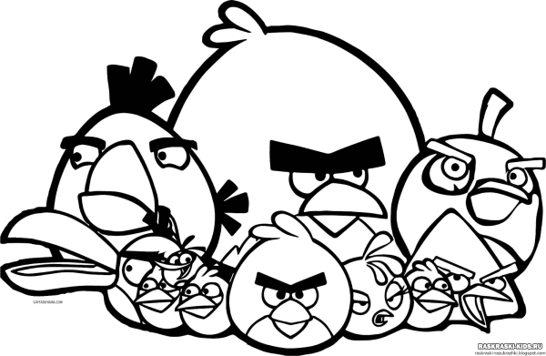 Наклейки Энгри бердз