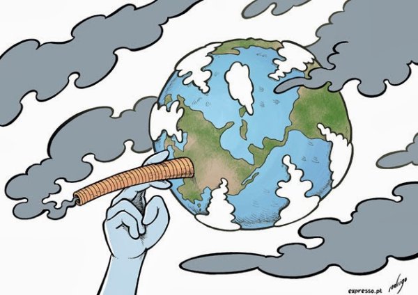 Рисунок на тему загрязнение атмосферы