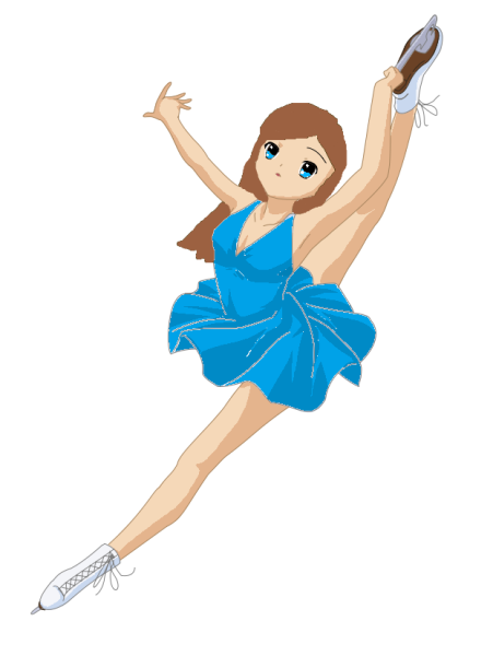 Фигуристка мультяшная