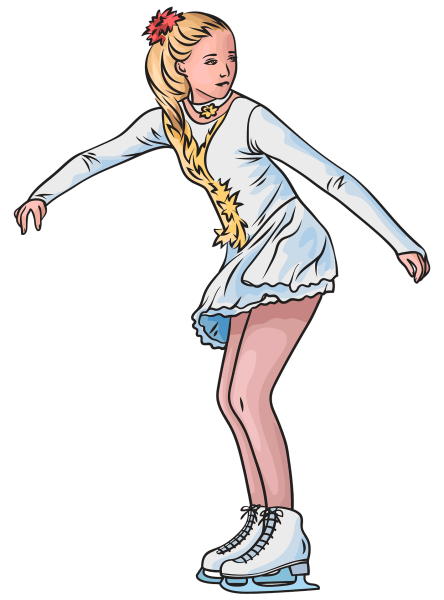 Фигуристка клипарт