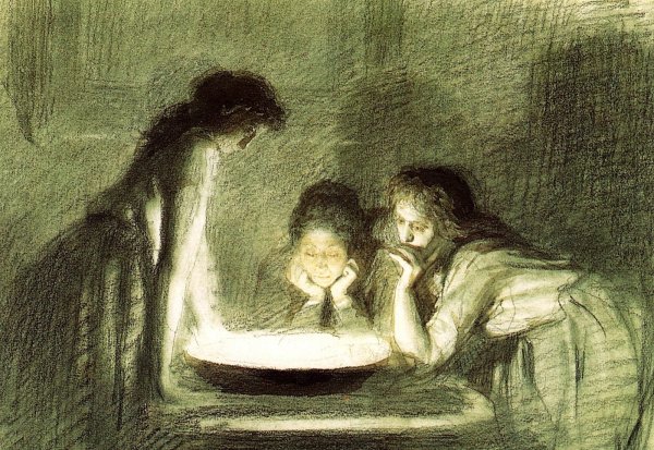 Крамской «Святочное гадание» (1880-е)