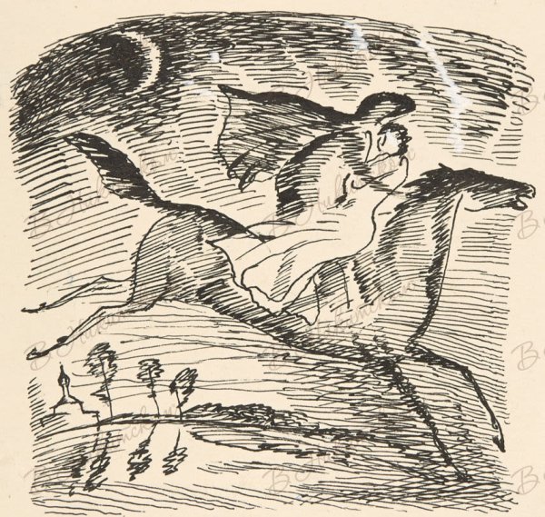 Рисунок к балладе Светлана Жуковского