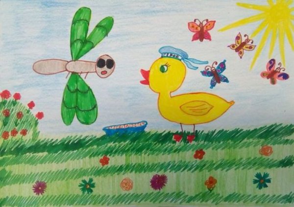 Храбрый утенок Житков иллюстрации