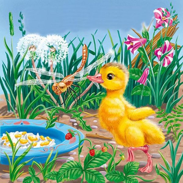 Храбрый утёнок Борис Житков рисунок