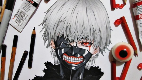 Раскраски аниме Токийский гуль