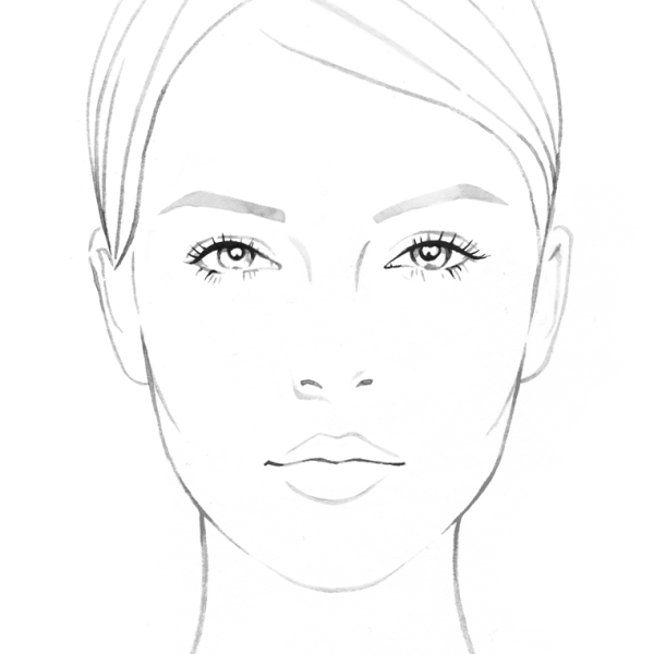 Мультяшное лицо женщины