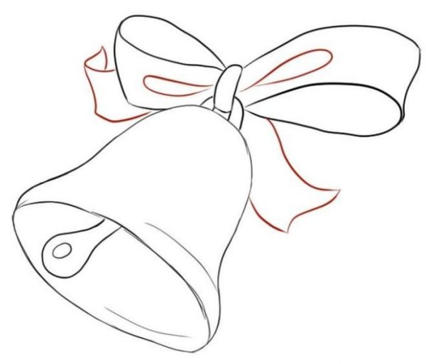 Нарисовать школьный колокольчик