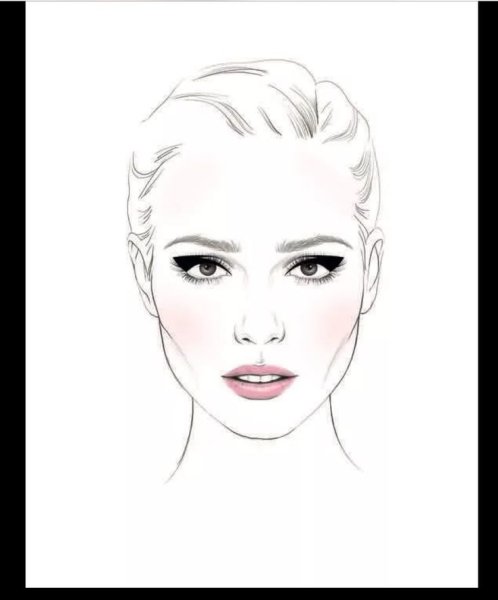 Силуэт женского лица