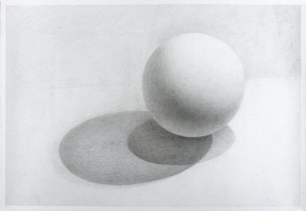 Гипсовый шар для рисования