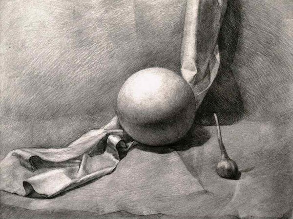 Натюрморт с гипсовым шаром